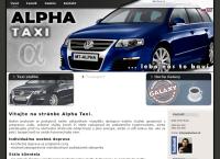 Webová stránka Alpha Taxi