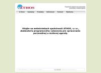 Webová stránka Athos S.r.o.košice