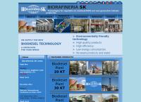 Webová stránka Biorafineria Sk, A.s.