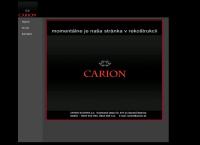Webová stránka CARION SLOVAKIA a.s.