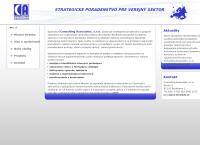 Webová stránka Consulting Associates s.r.o.