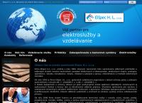 Webová stránka Elšpec H.L. s.r.o.