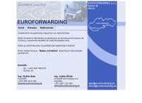 Webová stránka Euroforwarding, s.r.o.