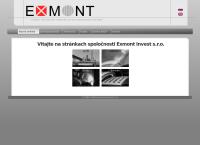 Webová stránka Exmont Engineering, Spol.s R.o.