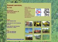 Webová stránka Forest service s.r.o.
