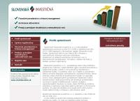 Webová stránka Slovenská investicná s.r.o.