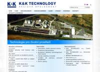 Webová stránka K&k Technology A.s., Slovenská Republika