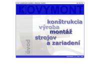 Webová stránka KOVYMONT, v.o.s.
