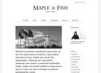 Webová stránka Maple & Fish S.r.o.