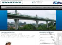 Webová stránka Mostax s. r. o.