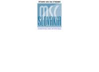 Webová stránka MSC Slovakia