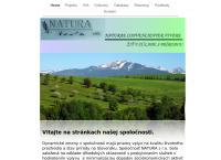 Webová stránka NATURA s.r.o.