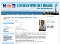 Webová stránka NOE-centrum prevencie a zdravia MUDR.Alexandra Fesenka s.r.o.