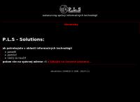 Webová stránka P.L.S Solutions s.r.o.