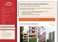 Webová stránka Stavebné bytové družstvo Bratislava I.