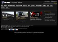 Webová stránka Scania Slovakia, s.r.o., Servis Senec