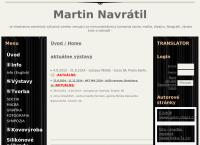 Webová stránka Mgr. art. Martin Navrátil