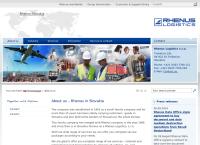 Webová stránka Rhenus Logistics s.r.o.