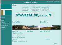 Webová stránka STAVREAL.SK s.r.o.,