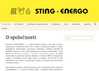 Webová stránka STING ENERGO s.r.o.