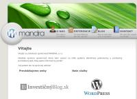 Webová stránka mandra