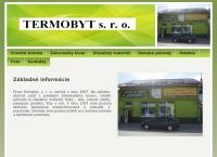 Webová stránka TERMOBYT s.r.o.