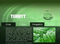 Webová stránka Turbyt Spol. S r. o.
