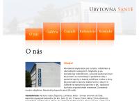 Webová stránka Ubytovňa Sante