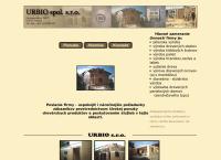 Webová stránka URBIO s.r.o.