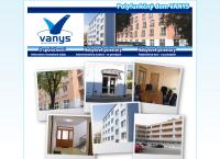 Webová stránka VANYS a. s.