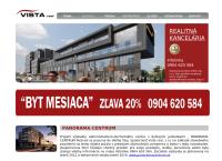 Webová stránka VISTA Real s.r.o.