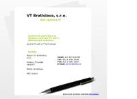Webová stránka VT Bratislava s.r.o.