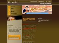 Webová stránka Pizza Anita donášková služba