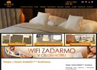 Webová stránka Hotel - Restaurant Avance