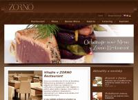 Webová stránka Restaurant ZORNO