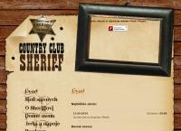 Webová stránka Country club Sheriff