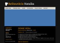 Webová stránka Reštaurácia Natalka
