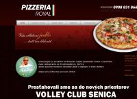 Webová stránka Pizzzeria Royal