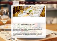 Webová stránka Reštaurácia Spolocenský dom