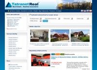 Webová stránka Tatranet Real, S.r.o.
