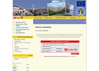 Webová stránka Turistické Informačné Centrum CA