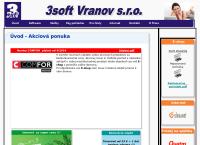Webová stránka 3soft Vranov .s.r.o.