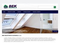 Webová stránka BEK Profi Centrum
