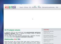 Webová stránka Elektronika Kustex