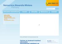 Webová stránka Nemocnica Alexandra Wintera