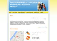 Webová stránka Centrum pedagogicko-psychologického poradenstva a prevencie Hlohovec
