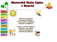Webová stránka Materská škola Lipka v Bzenici