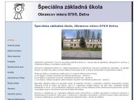 Webová stránka Špeciálna základná škola Detva
