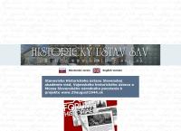 Webová stránka Historický ústav SAV