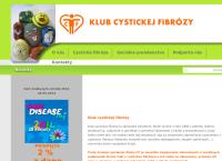 Webová stránka CF Klub cystickej fibrózy